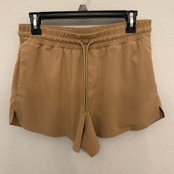 Athleta Women's Athletic Tan Shorts - Picture 1 of 6